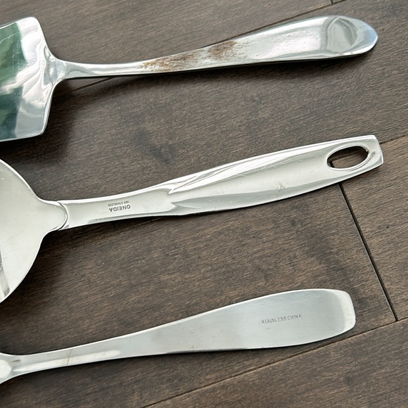 Kitchen Cooking Utensil Set, Stainless Steel High Quality Tools, Food Prep Serve - Picture 5 of 6